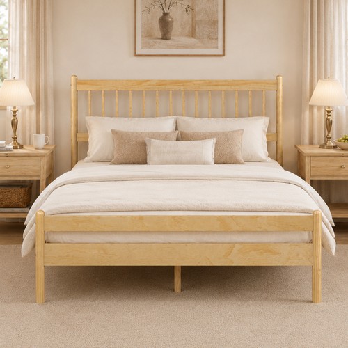 Queen size bed frame - bed,